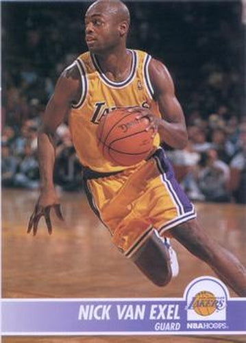 #105 Nick Van Exel - Los Angeles Lakers - 1994-95 Hoops Basketball