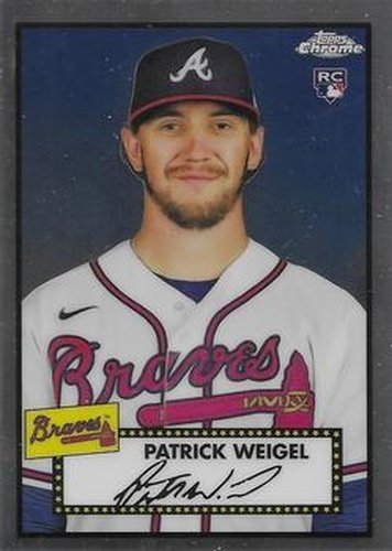 #105 Patrick Weigel - Atlanta Braves - 2021 Topps Chrome Platinum Anniversary Baseball