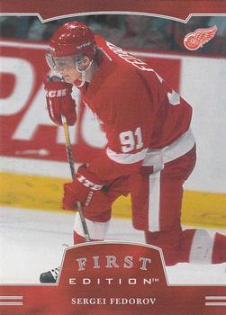 #105 Sergei Fedorov - Detroit Red Wings - 2002-03 Be a Player First Edition Hockey