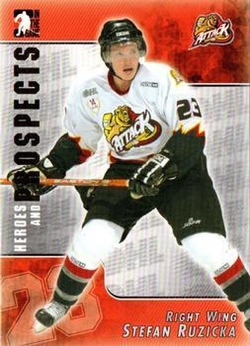 #105 Stefan Ruzicka - Owen Sound Attack - 2004-05 In The Game Heroes and Prospects Hockey