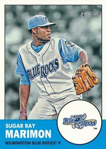 #105 Sugar Ray Marimon - Wilmington Blue Rocks - 2012 Topps Heritage Minor League Baseball