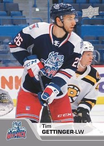 #105 Tim Gettinger - Hartford Wolf Pack - 2020-21 Upper Deck AHL Hockey