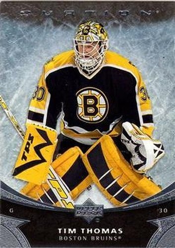 #105 Tim Thomas - Boston Bruins - 2006-07 Upper Deck Ovation Hockey