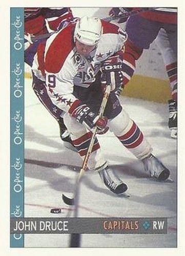 #105 John Druce - Washington Capitals - 1992-93 O-Pee-Chee Hockey