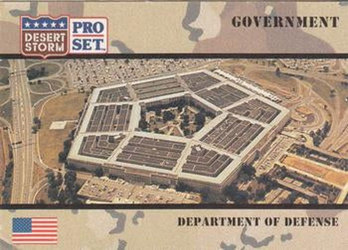 #105 Department of Defense DOD - 1991 Pro Set Desert Storm