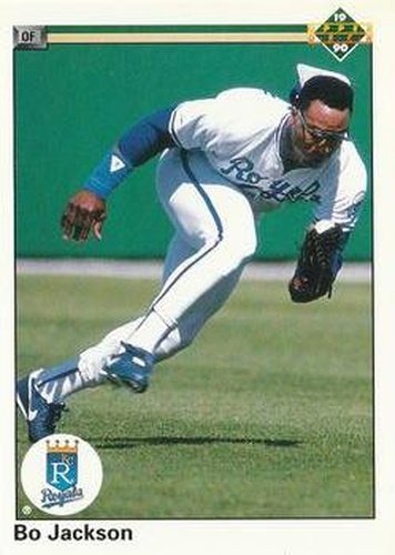 #105 Bo Jackson - Kansas City Royals - 1990 Upper Deck Baseball