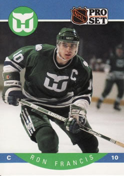 #105 Ron Francis - Hartford Whalers - 1990-91 Pro Set Hockey