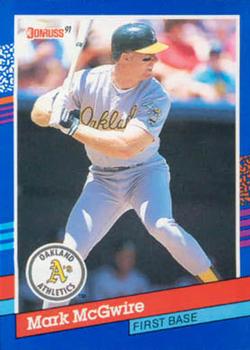 #105 Mark McGwire - Oakland Athletics - 1991 Donruss Baseball