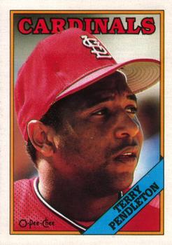 #105 Terry Pendleton - St. Louis Cardinals - 1988 O-Pee-Chee Baseball