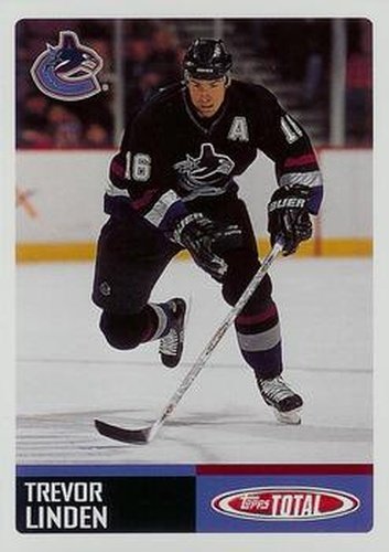 #105 Trevor Linden - Vancouver Canucks - 2002-03 Topps Total Hockey