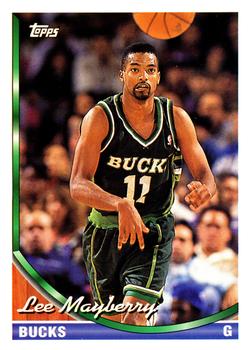 #105 Lee Mayberry - Milwaukee Bucks - 1993-94 Topps Basketball