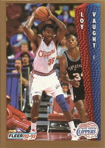 #105 Loy Vaught - Los Angeles Clippers - 1992-93 Fleer Basketball