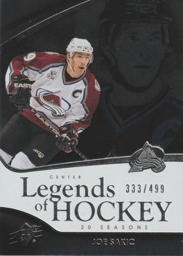 #105 Joe Sakic - Colorado Avalanche - 2011-12 SPx Hockey