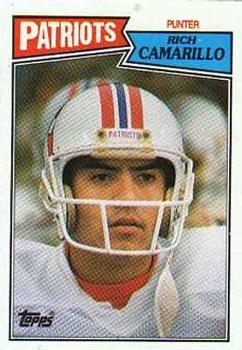 #105 Rich Camarillo - New England Patriots - 1987 Topps Football