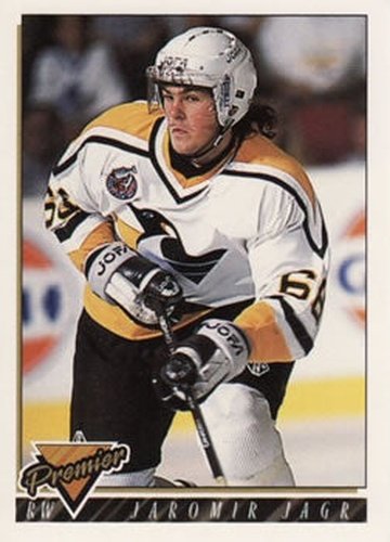#105 Jaromir Jagr - Pittsburgh Penguins - 1993-94 Topps Premier Hockey