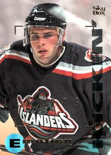 #105 Brett Lindros - New York Islanders - 1995-96 SkyBox E-Motion Hockey