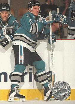 #105 Tony Hrkac - San Jose Sharks - 1991-92 Pro Set Platinum Hockey