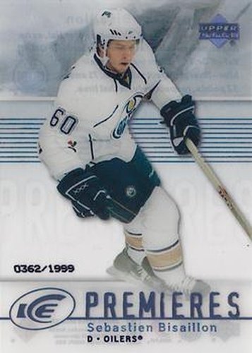 #105 Sebastien Bisaillon - Edmonton Oilers - 2007-08 Upper Deck Ice Hockey