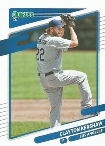 #105 Clayton Kershaw - Los Angeles Dodgers - 2021 Donruss Baseball