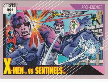 #106 X-Men vs. Sentinels - 1991 Impel Marvel Universe Series II