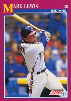 #106T Mark Lewis - Cleveland Indians - 1991 Score Rookie & Traded Baseball