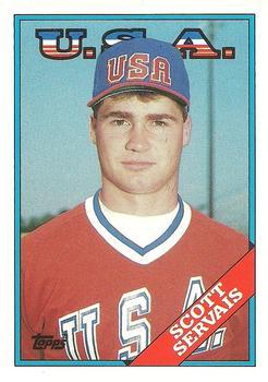 #106T Scott Servais - USA - 1988 Topps Traded Baseball