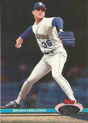 #106 Brian Holman - Seattle Mariners - 1991 Stadium Club Baseball