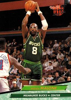 #106 Moses Malone - Milwaukee Bucks - 1992-93 Ultra Basketball