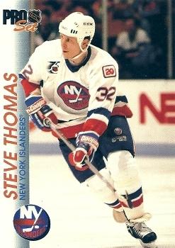 #106 Steve Thomas - New York Islanders - 1992-93 Pro Set Hockey
