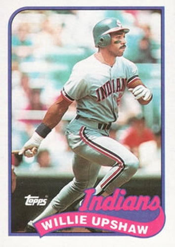 #106 Willie Upshaw - Cleveland Indians - 1989 Topps Baseball