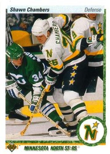 #106 Shawn Chambers - Minnesota North Stars - 1990-91 Upper Deck Hockey