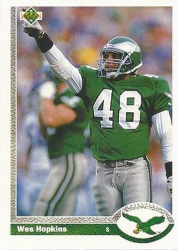 #106 Wes Hopkins - Philadelphia Eagles - 1991 Upper Deck Football