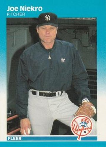 #106 Joe Niekro - New York Yankees - 1987 Fleer Baseball