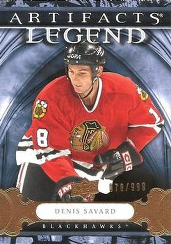 #106 Denis Savard - Chicago Blackhawks - 2009-10 Upper Deck Artifacts Hockey