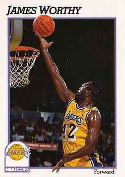 #106 James Worthy - Los Angeles Lakers - 1991-92 Hoops Basketball