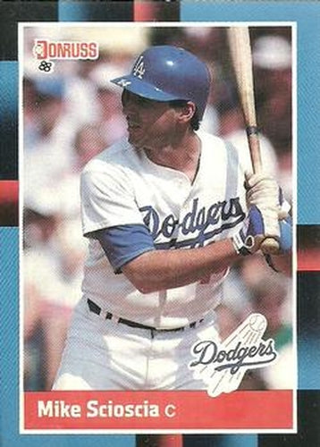 #106 Mike Scioscia - Los Angeles Dodgers - 1988 Donruss Baseball