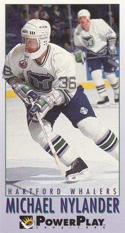 #106 Michael Nylander - Hartford Whalers - 1993-94 Fleer PowerPlay Hockey