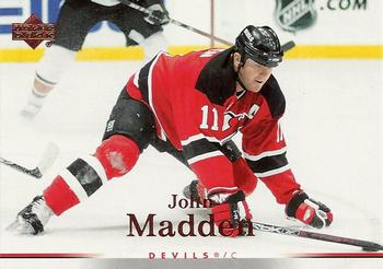 #106 John Madden - New Jersey Devils - 2007-08 Upper Deck Hockey