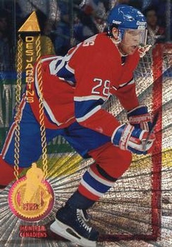 #106 Eric Desjardins - Montreal Canadiens - 1994-95 Pinnacle Hockey - Rink Collection