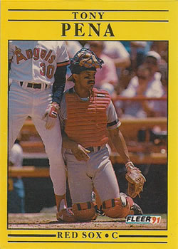#106 Tony Pena - Boston Red Sox - 1991 Fleer Baseball