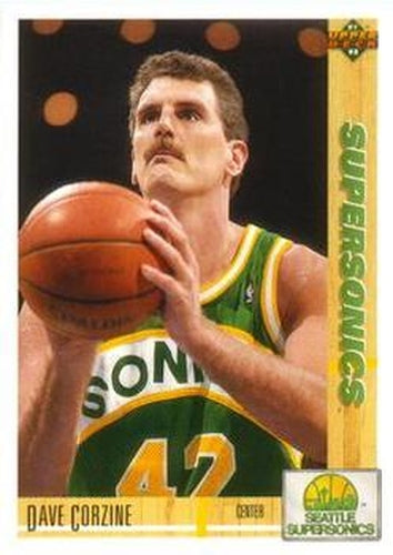 #106 Dave Corzine - Seattle SuperSonics - 1991-92 Upper Deck Basketball