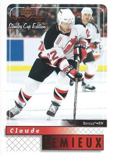 #106 Claude Lemieux - New Jersey Devils - 1999-00 Upper Deck MVP Stanley Cup Edition Hockey