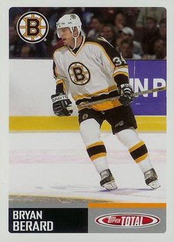 #106 Bryan Berard - Boston Bruins - 2002-03 Topps Total Hockey
