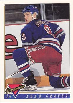 #106 Adam Graves - New York Rangers - 1993-94 Topps Premier Hockey