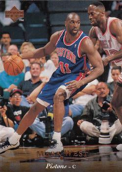 #106 Mark West - Detroit Pistons - 1995-96 Upper Deck Basketball