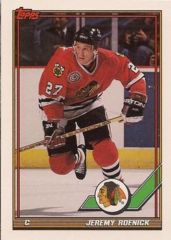 #106 Jeremy Roenick - Chicago Blackhawks - 1991-92 Topps Hockey