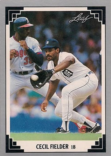 #106 Cecil Fielder - Detroit Tigers - 1991 Leaf Baseball