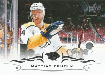 #106 Mattias Ekholm - Nashville Predators - 2018-19 Upper Deck Hockey