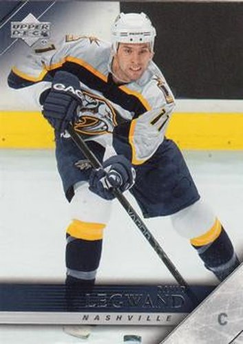 #106 David Legwand - Nashville Predators - 2005-06 Upper Deck Hockey