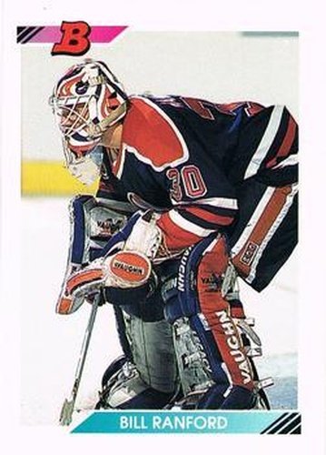 #106 Bill Ranford - Edmonton Oilers - 1992-93 Bowman Hockey
